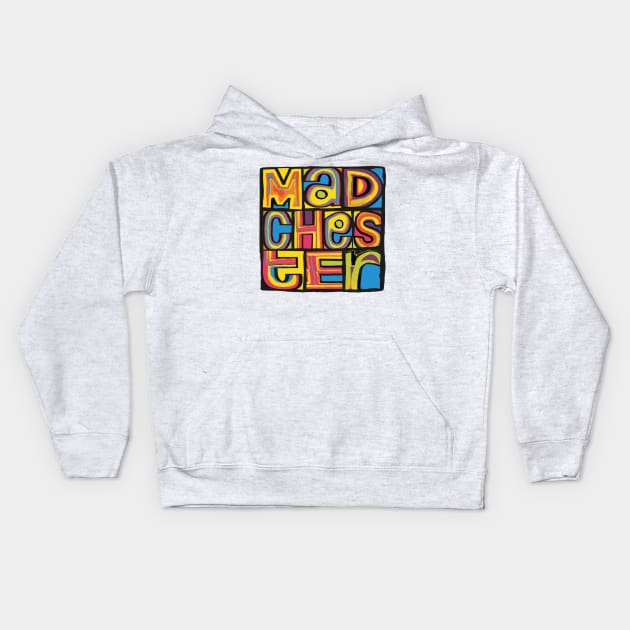 Madchester Happy Mondays Inspired Design Kids Hoodie by LTFRstudio